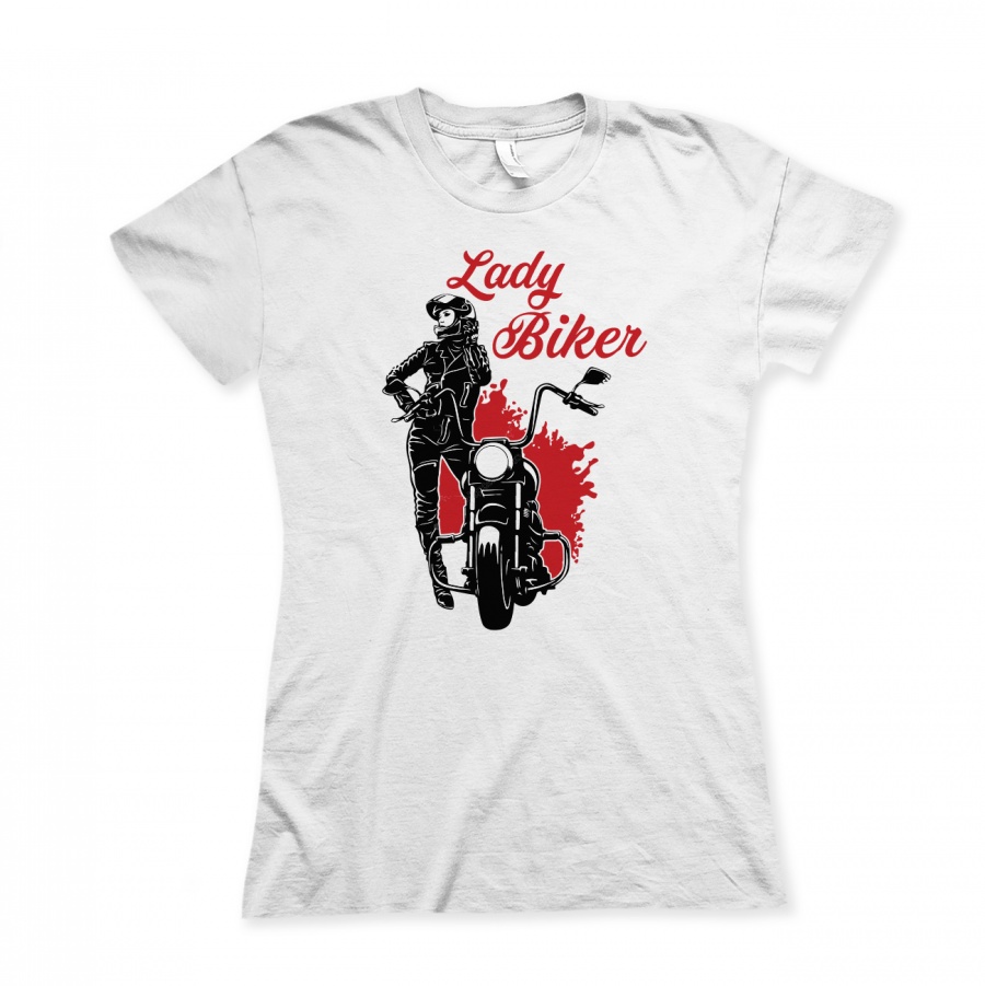 Lady biker