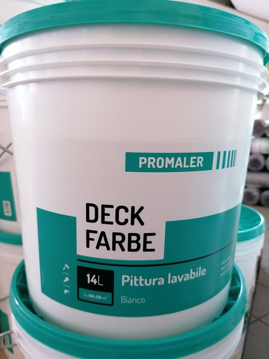 PROMALER DECK FARBE lavabile bianco 14LT