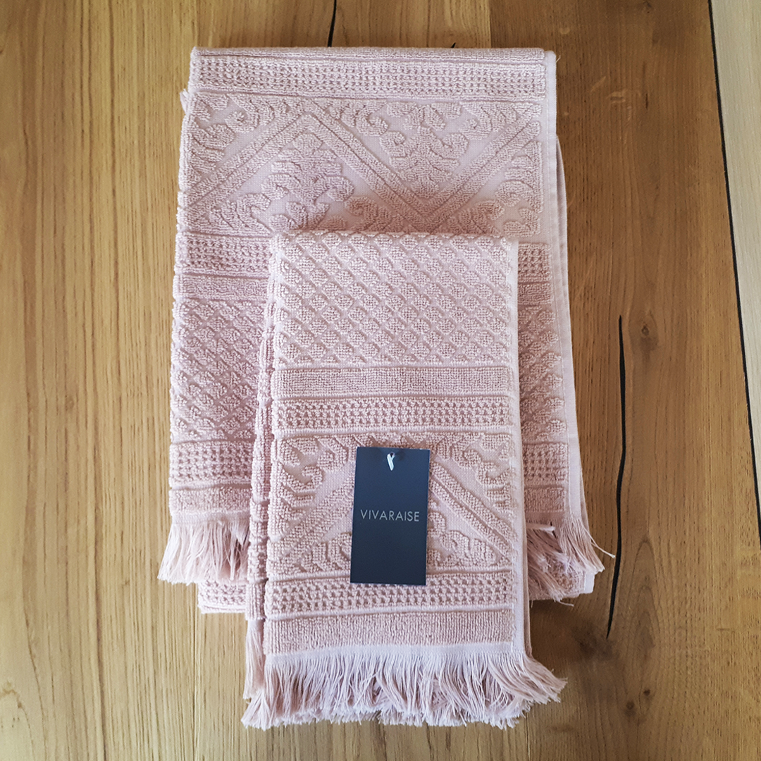 Set asciugamani VIVARAISE | colore AUBEPINE