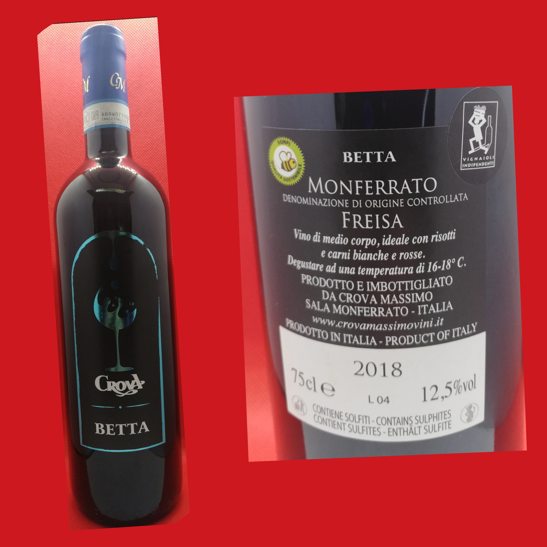 BETTA - MONFERRATO FREISA DOC 2018