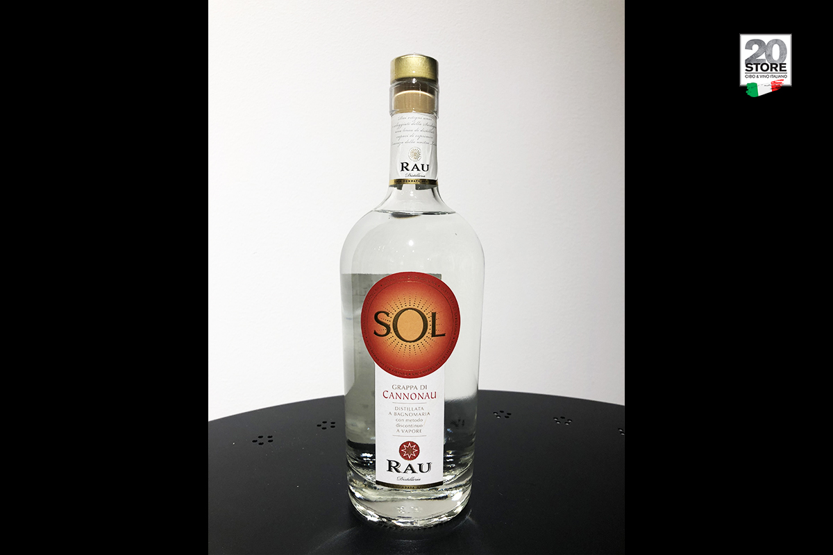 LINEA SOL GRAPPA CANNONAU 41° RAU 70CL  cod.0315