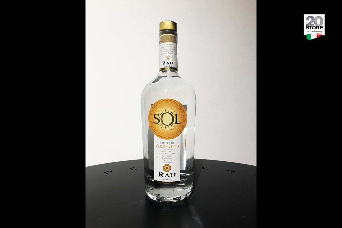 LINEA SOL GRAPPA VERMENTINO 41° RAU 70CL  cod.0316