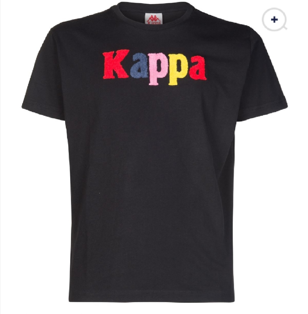 T-shirt nera Kappa 
