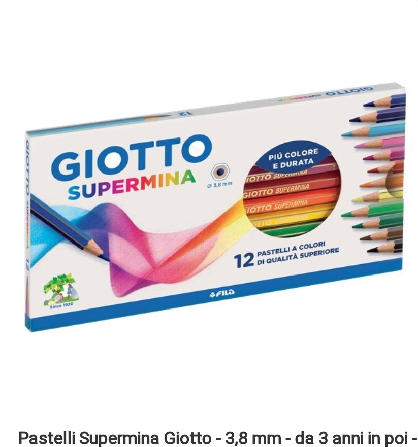 Album da disegno 20 fogli lisci colorati Giotto Kids: A4 di Fila