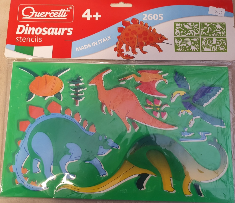 DINOSAURS STENCILS 4+