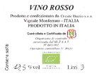 Bag in Box 3 Litri VINO ROSSO BIO BARBERA