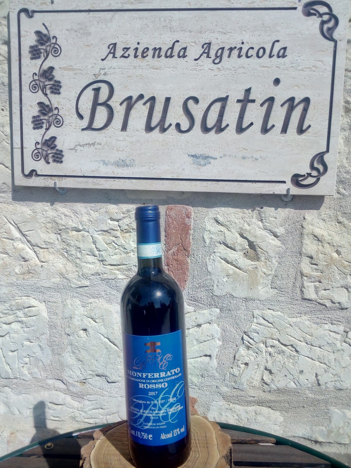 Monferrato Rosso da Uve Merlot DOC in bottiglia