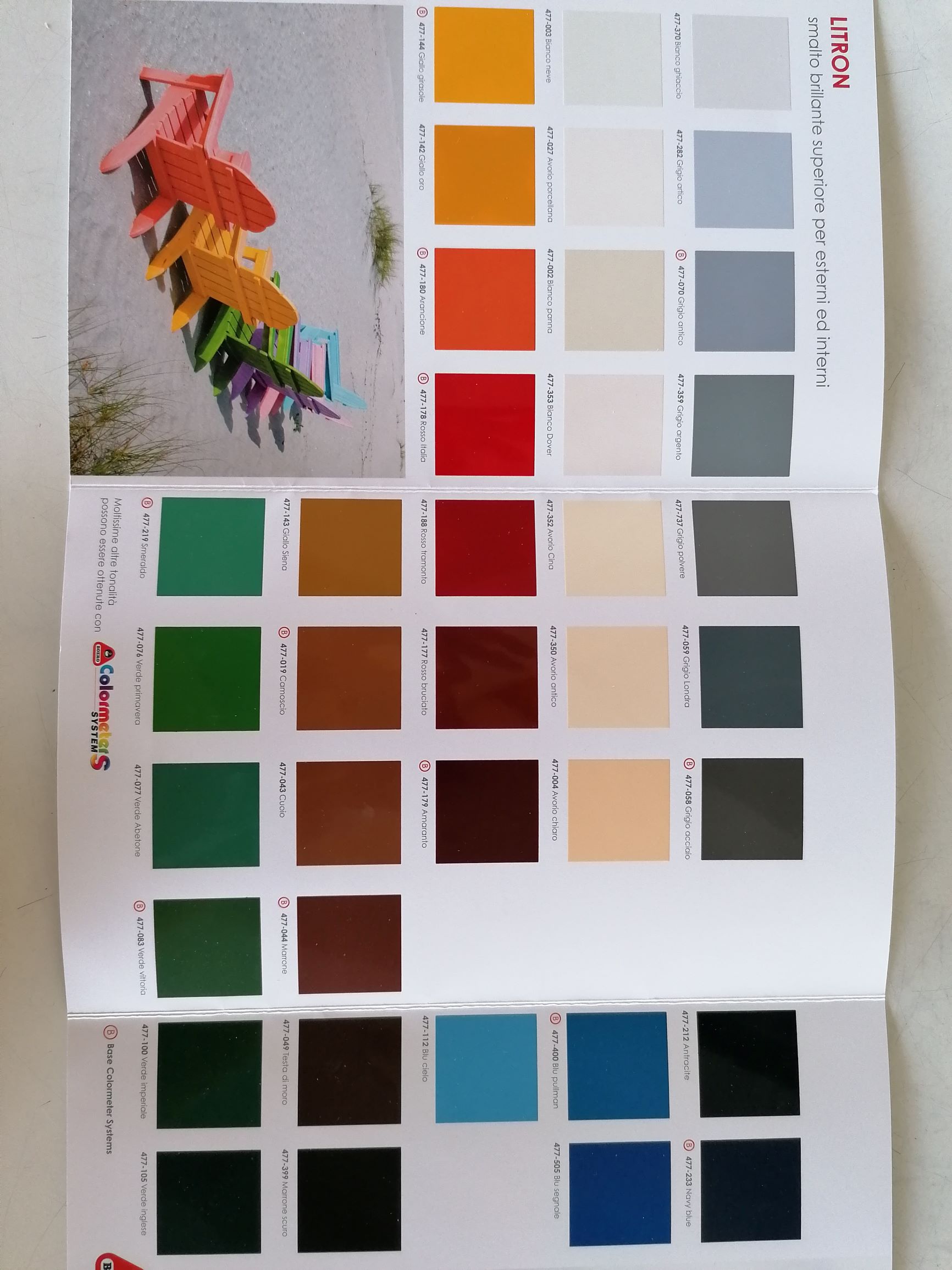 LITRON smalto COLORI CARTELLA LUCIDI 0.750LT